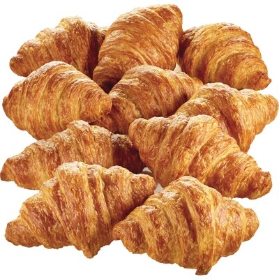 null Mini croissants natures, paquet de 10 310 g, 2,00 $/100g
