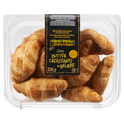 Farmer's Market Butter Croissants Mini 336 g, $1.64/100g