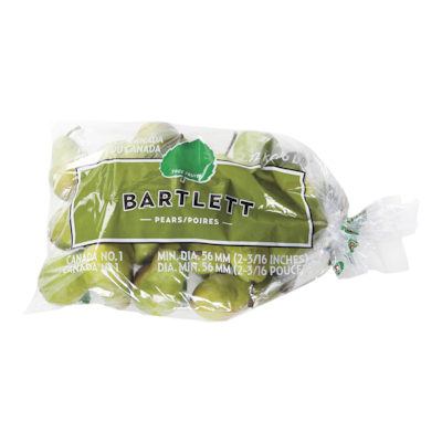 null Barlett Pears, 5 lb Bag 2270 g, $0.42/100g