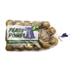 null Barlett Pears, 5 lb Bag 2270 g, $0.44/100g