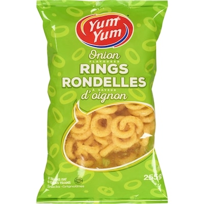 Yum Yum Onion Flavoured Rings Snacks 255 g, $1.18/100g