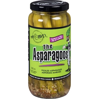 The Extreme Bean Matt & Steve's The Asparagoos Garlic & Dill Pickled Asparagus 500 ml, $1.60/100ml