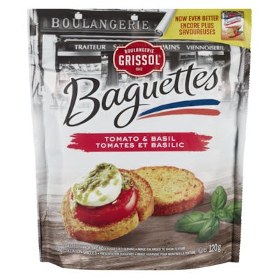 Grissol Baguettes Tomato and Basil 120 g, $2.08/100g