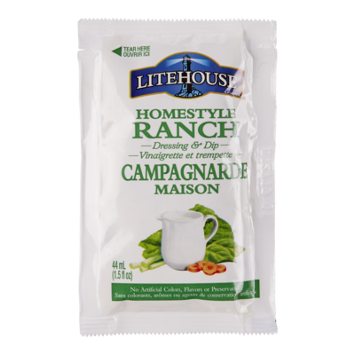 Litehouse Homestyle Ranch Dressing Pouch 44 ml, $1.14/100ml
