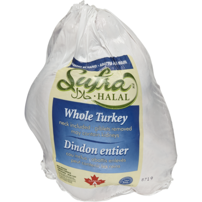 Sufra Halal Frozen Turkey $12.10/1kg $5.49/1lb