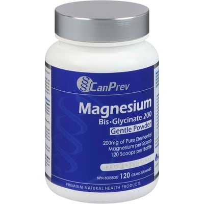 CanPrev Magnesium Bis-Glycinate 200 Gentle Powder 120 g, $19.16/100g