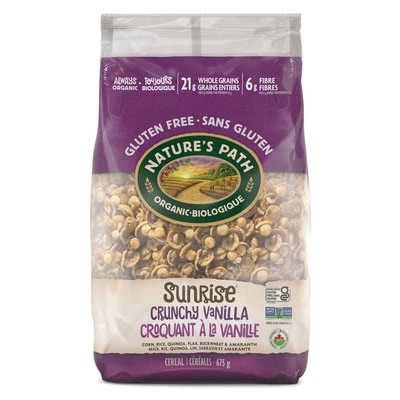 Nature's Path Organic Sunrise Crunchy Vanilla Cereal 675 g, $1.78/100g