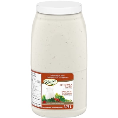 Renée’s Gourmet Vinaigrette et Trempette Ranch au Babeurre 3.78 L 3780 ml, 1,11 $/100ml