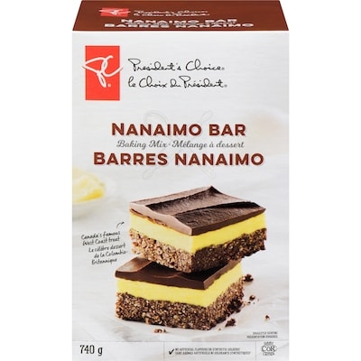 President's Choice Nanaimo Bar Baking Mix 740 g, $1.15/100g