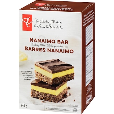 Barres Nanaimo, mélange à dessert