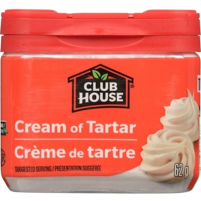 Club House Crème De Tartre 62 g, 9,66 $/100g