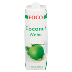 Foco 100% Pure Coconut Water 1000 ml, $0.20/100ml