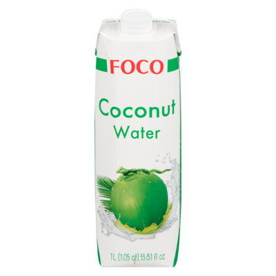 Foco 100% Pure Coconut Water 1000 ml, $0.35/100ml