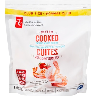 President's Choice Shrimp, Cooked 1.5 kg, $2.33/100g