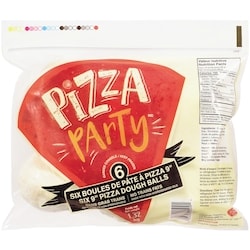 Aliments Pizza Party 9" Pizza Dough Balls 1.35 kg, $0.44/100g