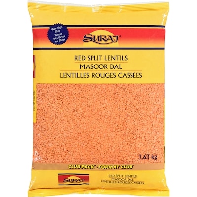 Suraj Masoor Dal Red, Club Pack 3.63 kg, $0.28/100g