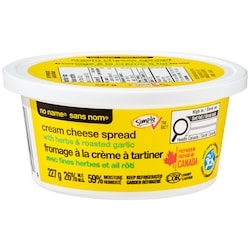 Sans Nom Fromage à la crème à tartiner avec fines herbes et ail rôti 227 g, 1,76 $/100g