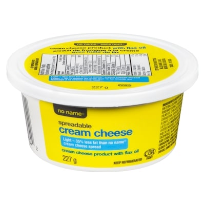 No Name Light Original Cream Cheese Product 227 g, $1.32/100g