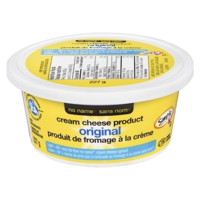 Sans Nom Produit de fromage à la crème léger, original 227 g, 1,76 $/100g