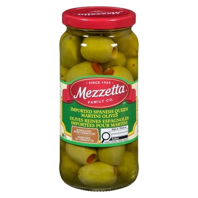 Merzzetta Grandes olives à martini importées d’Espagne 398 ml, 2,51 $/100ml