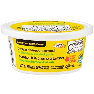 No Name Cream Cheese Spread 227 g, $1.32/100g