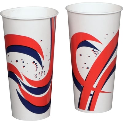 Genpak Gobelet pour boisson froide en papier, 24 oz 100 ea, 0,18 $/1ch