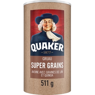 Quaker Gruau Super grains 512 g, 1,17 $/100g