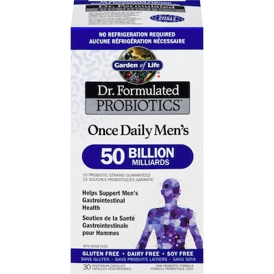 Garden of Life Dr. Formulated Probiotics Once Daily Men's 50 Billion 30 Vegetarian Capsules 30 ea, $1.67/1ea