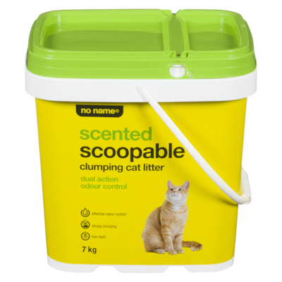 No Name Scented Dual Action Odour Control Scoopable Clumping Cat Litter  7 kg, $0.14/100g
