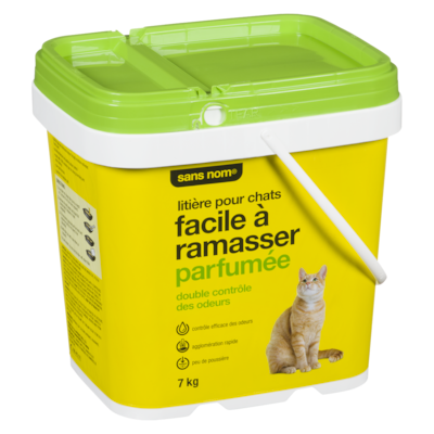 Litière pour chats facile à ramasser double contrôle des odeurs, parfumée