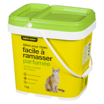 Litière pour chats facile à ramasser double contrôle des odeurs, parfumée