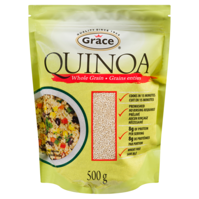 Grace Quinoa Grains Entiers 500 g, 1,10 $/100g