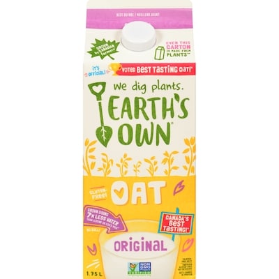 Earth's Own Oat Beverage, Original 1.75 l, $0.29/100ml