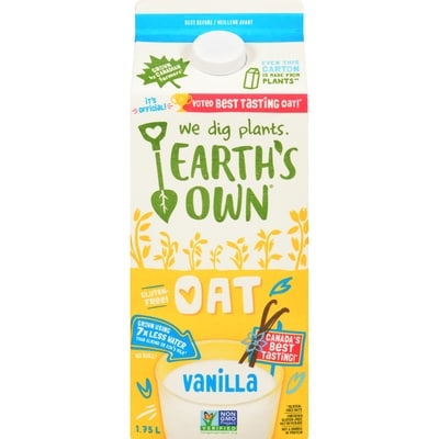 Earth's Own Oat Beverage, Vanilla 1.75 l, $0.29/100ml