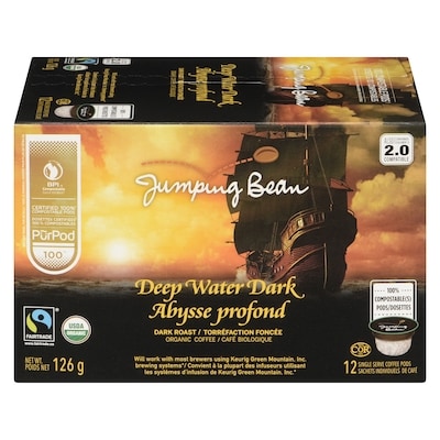 Jumping Bean Coffee, Deep Water 126 g, $8.72/100g