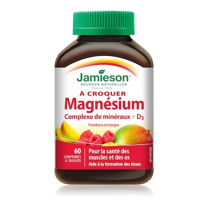Jamieson Complexe minéral de magnésium, Framboise mangue 60 ea, 0,35 $/1ch