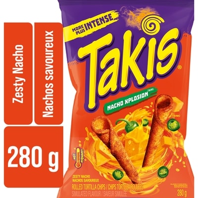 Takis Rolled Tortilla Chips Zesty Nacho Xplosion 280 g, $1.43/100g