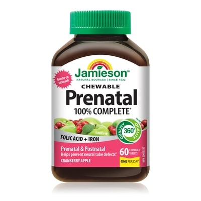 Jamieson 100% Complete Prenatal Multivitamin Chewables 60 ea, $0.28/1ea
