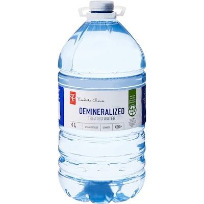 President's Choice Demineralized Treated Water  4 l, $0.04/100ml