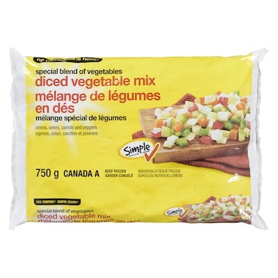 Mélange de légumes en dés
