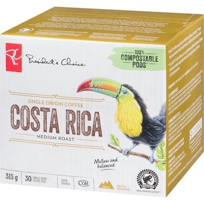 Costa Rica Single Origin Medium Roast Single Serve K-cup Coffee Pods