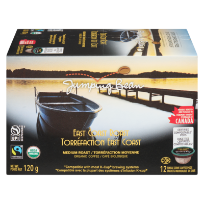 Jumping Bean Coffee, East Coast 120 g, $9.99/100g