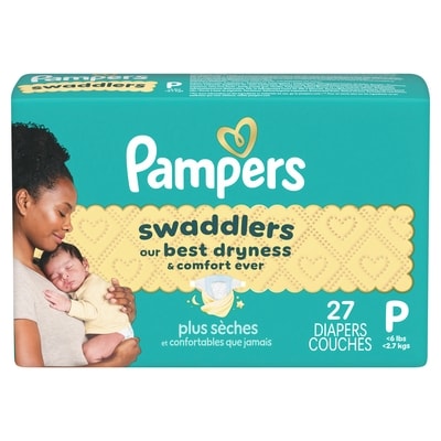 Pampers Swaddlers Diapers, Size P1, 27 Count 27 ea, $0.52/1ea
