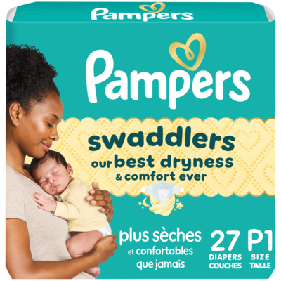 Pampers Swaddlers Diapers, Size P, 27 Count 27 ea, $0.67/1ea