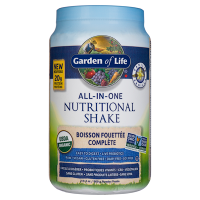 Garden of Life Poudre Boisson Fouettée Complète Vanille 969 g 969 g, 7,74 $/100g