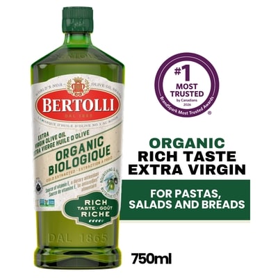 Bertolli Rich Taste-Organic Extra Virgin Olive Oil 750 ml, $1.60/100ml