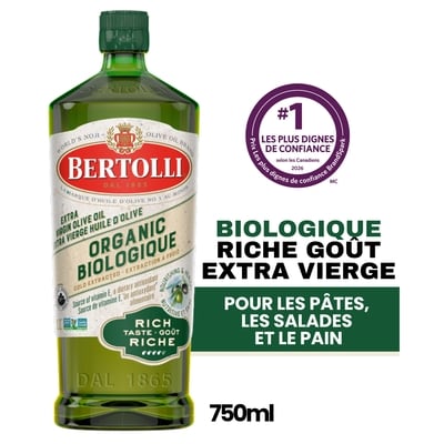 Bertolli Huile d'Olive Extra Vierge au Goût Riche - Biologique 750 ml, 2,27 $/100ml