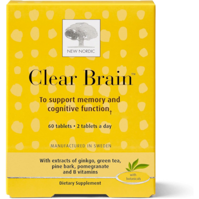 New Nordic Clear Brain 60 ea, 1,47 $/1ch
