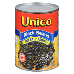 Black Beans, No Salt Added