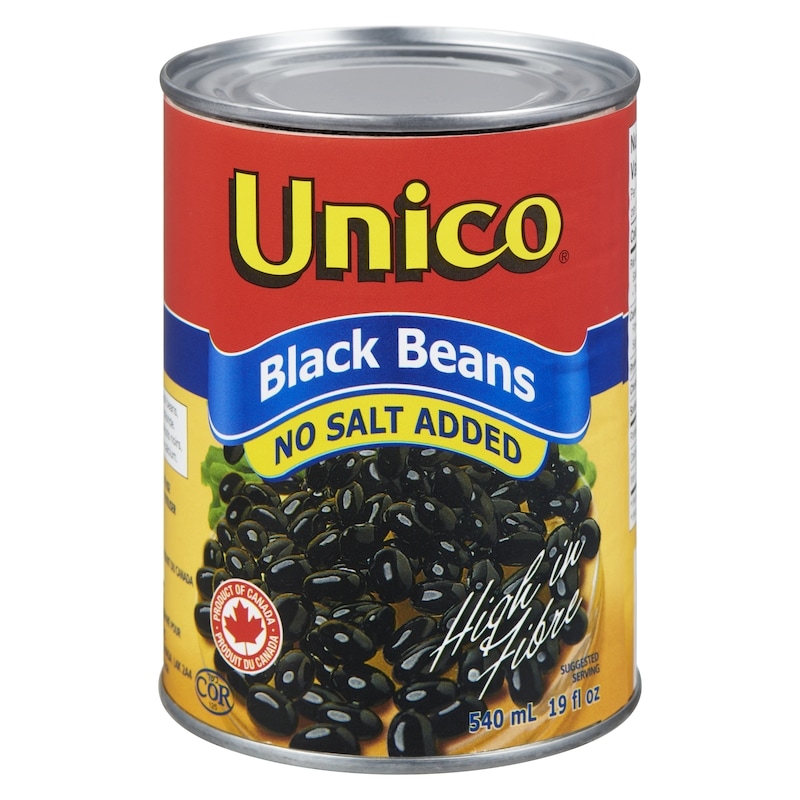 Black Beans, No Salt Added